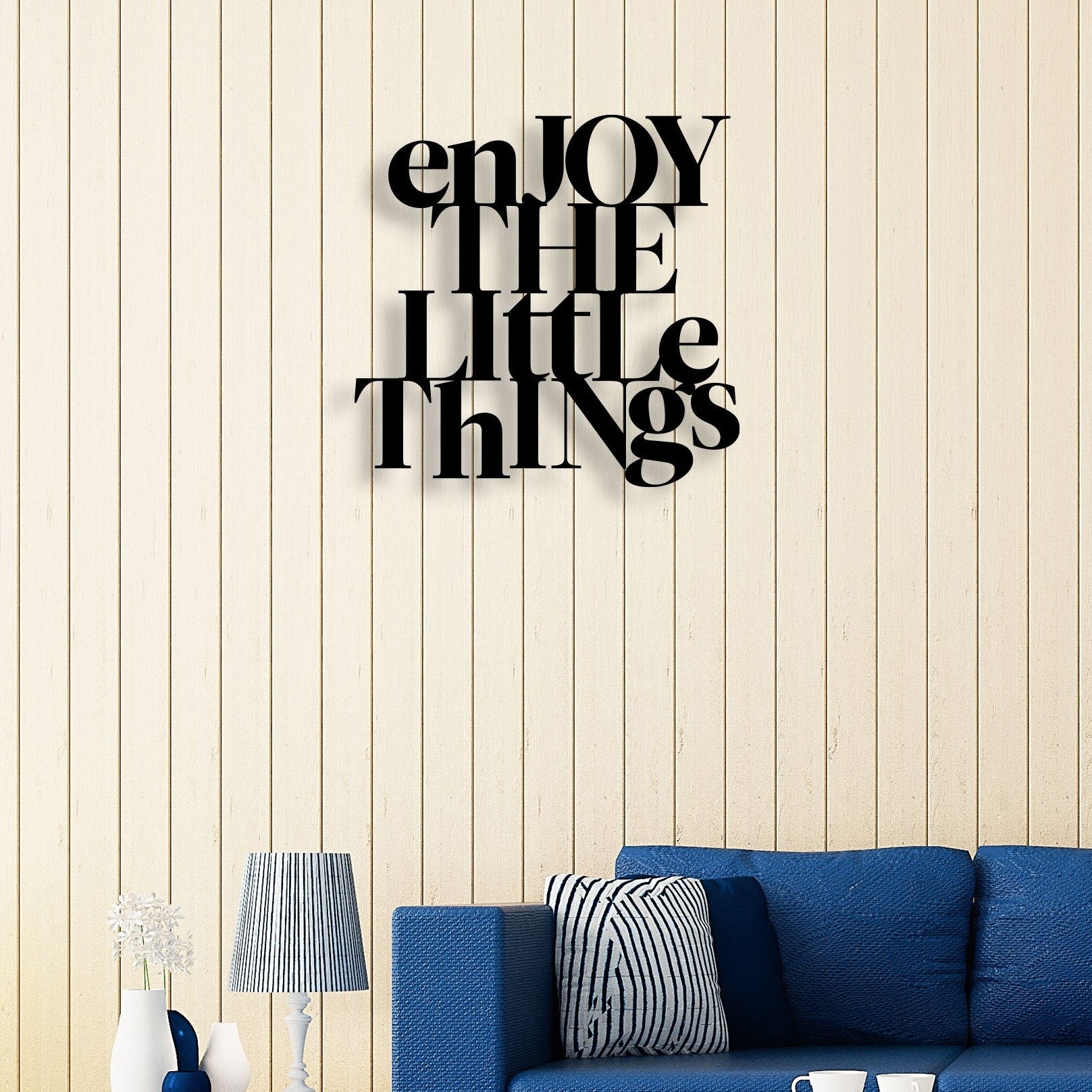 Enjoy The Little Things Metal Wall Art