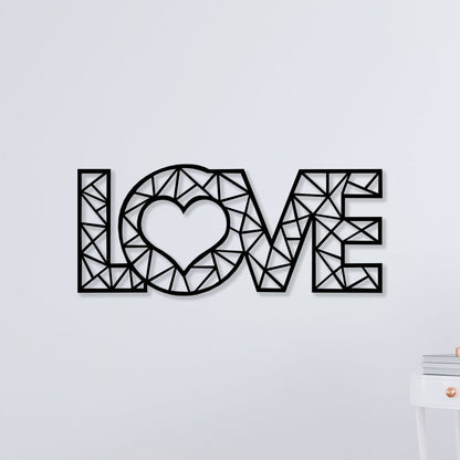 Abstract Love Metal Wall Art