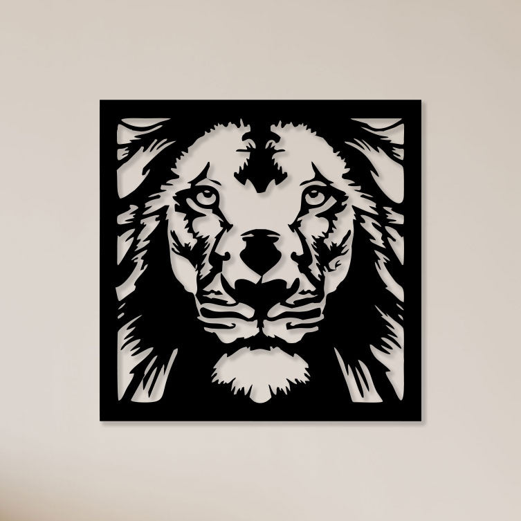 Peaceful Lion Metal Wall Art