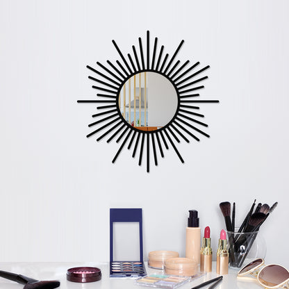 Edgy Strands Metal Wall Mirror