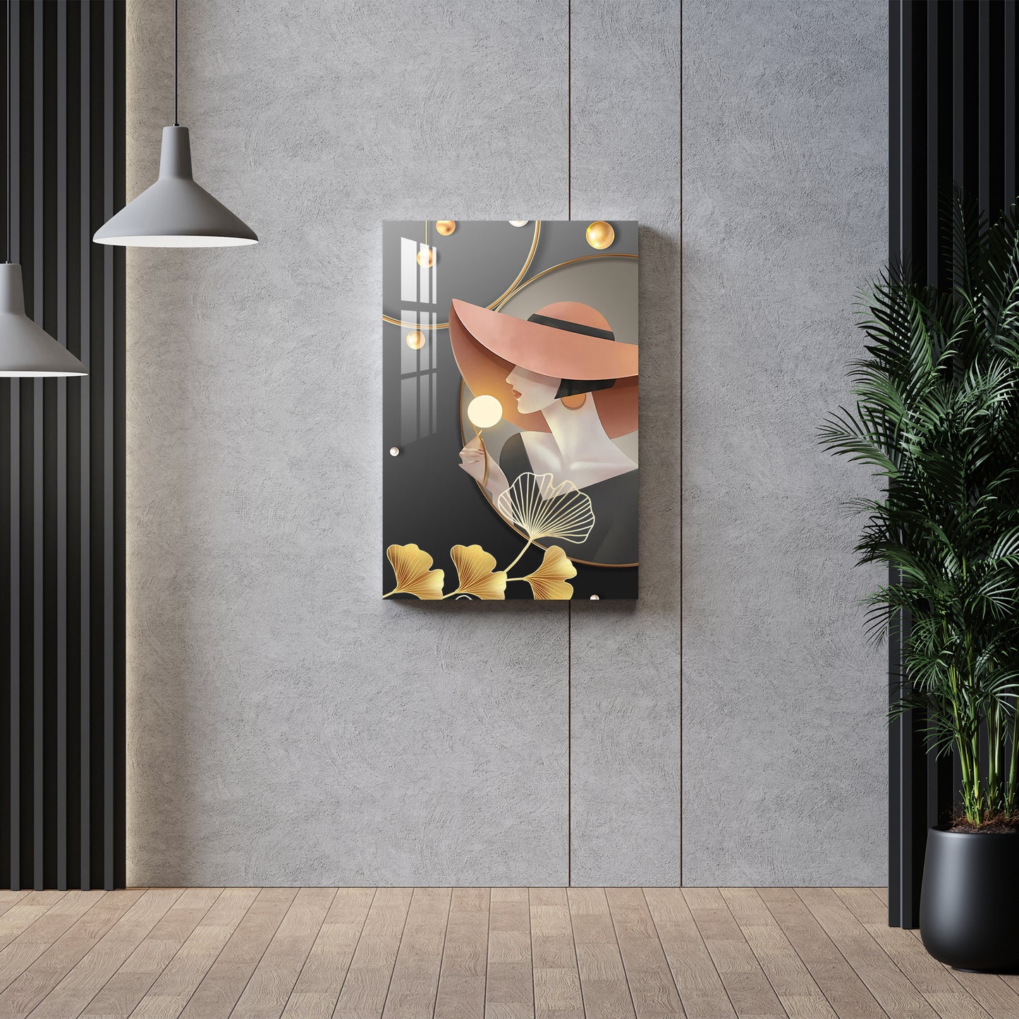 Elegant Lady Acrylic Wall Art