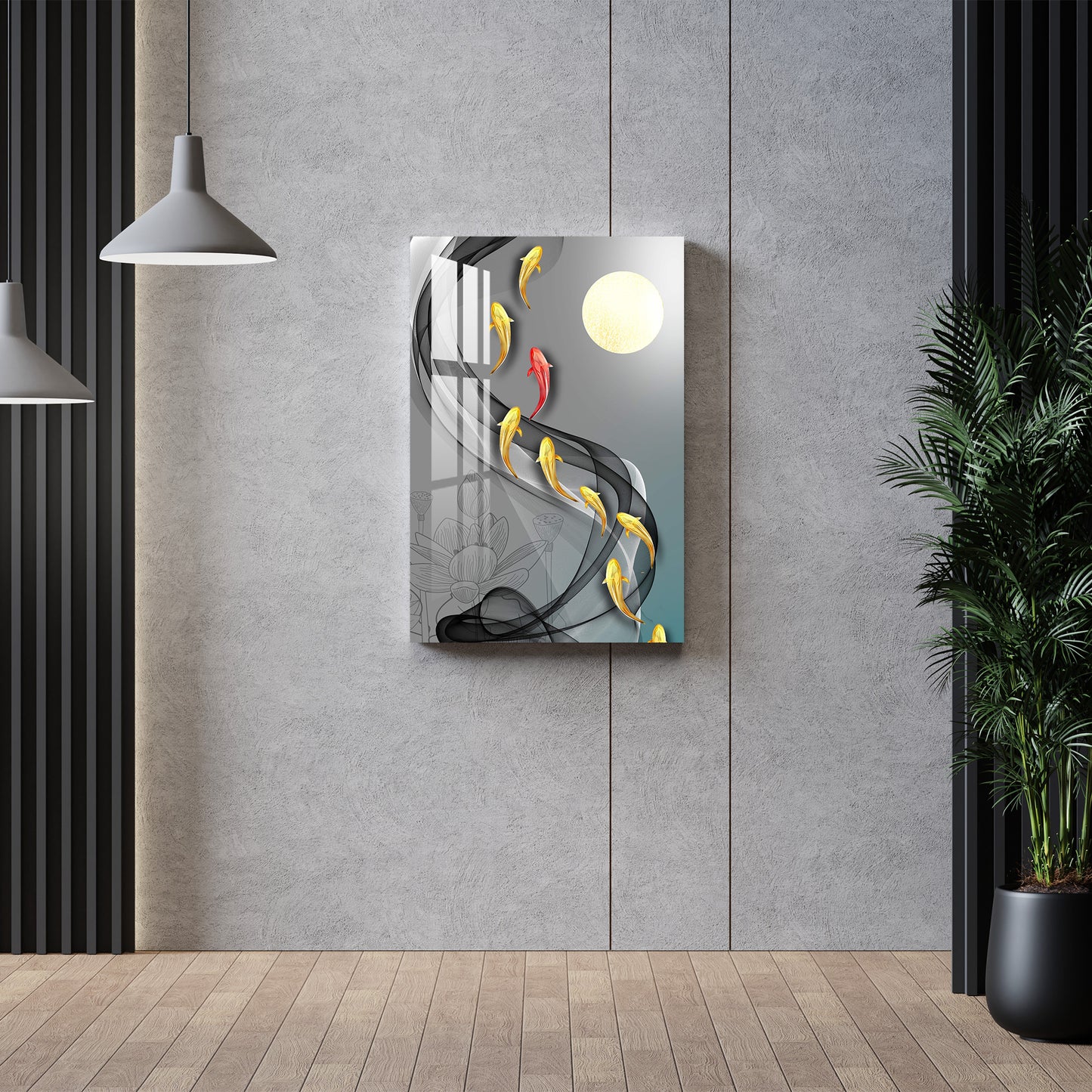 Fishes in The Lake Acrylic Wall Art