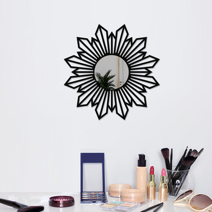 Flower Shaped Metal Wall Mirror