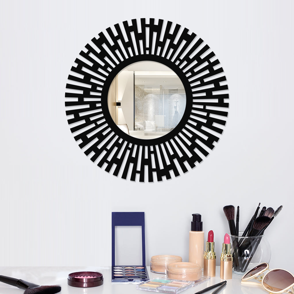 Modern Accent Metal Wall Mirror