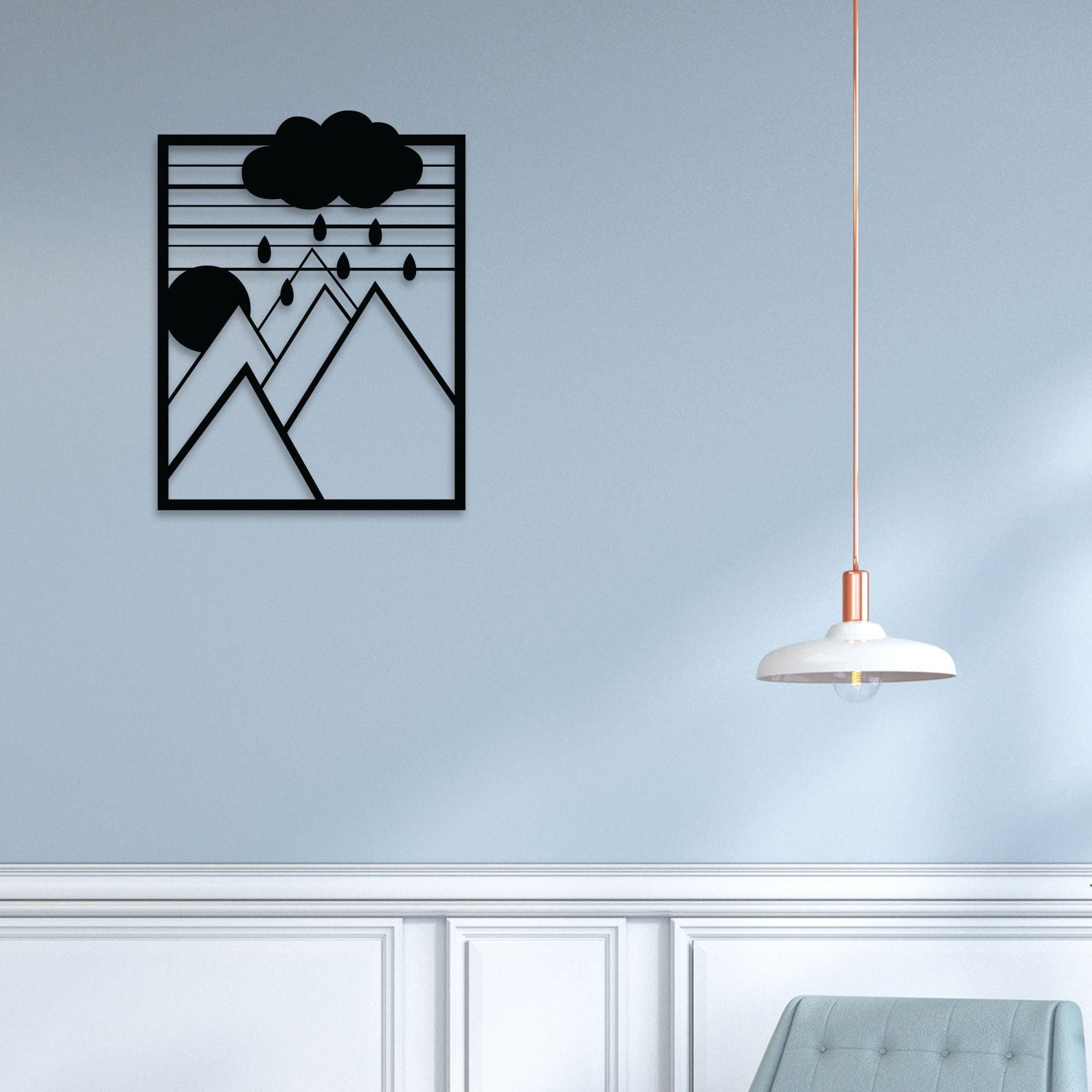 Raining Cloud Metal Wall Art 1