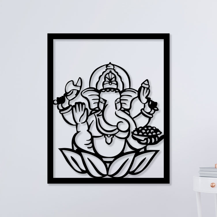 Ganesha Lord Metal Wall Art
