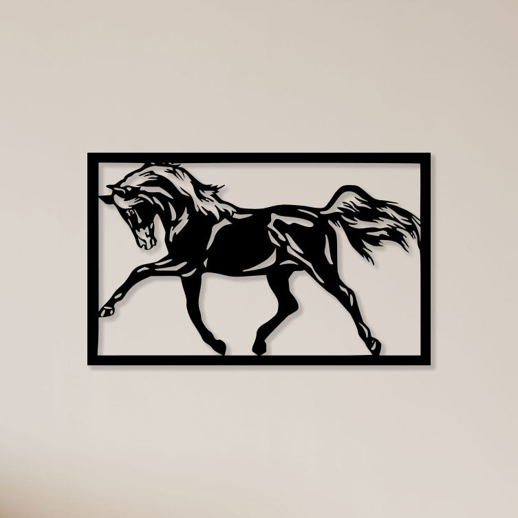 Dancing Horse Metal Wall Art