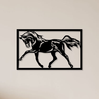 Dancing Horse Metal Wall Art