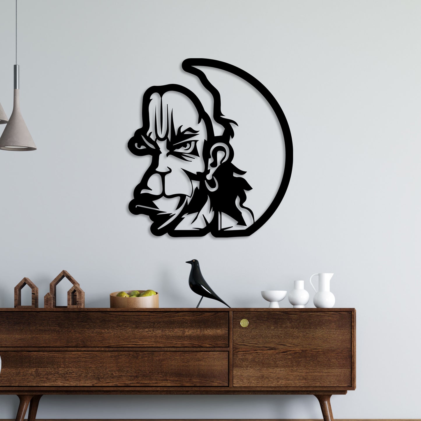 Angry Hunuman Metal Wall Art