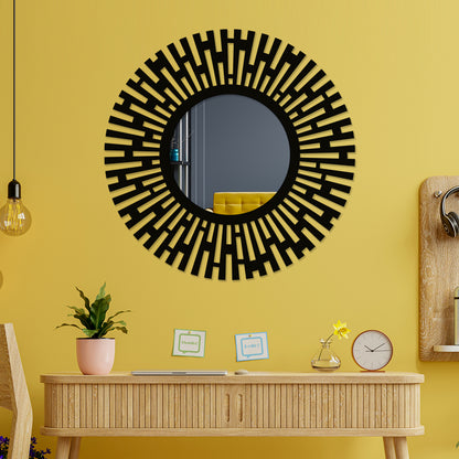 Modern Accent Metal Wall Mirror