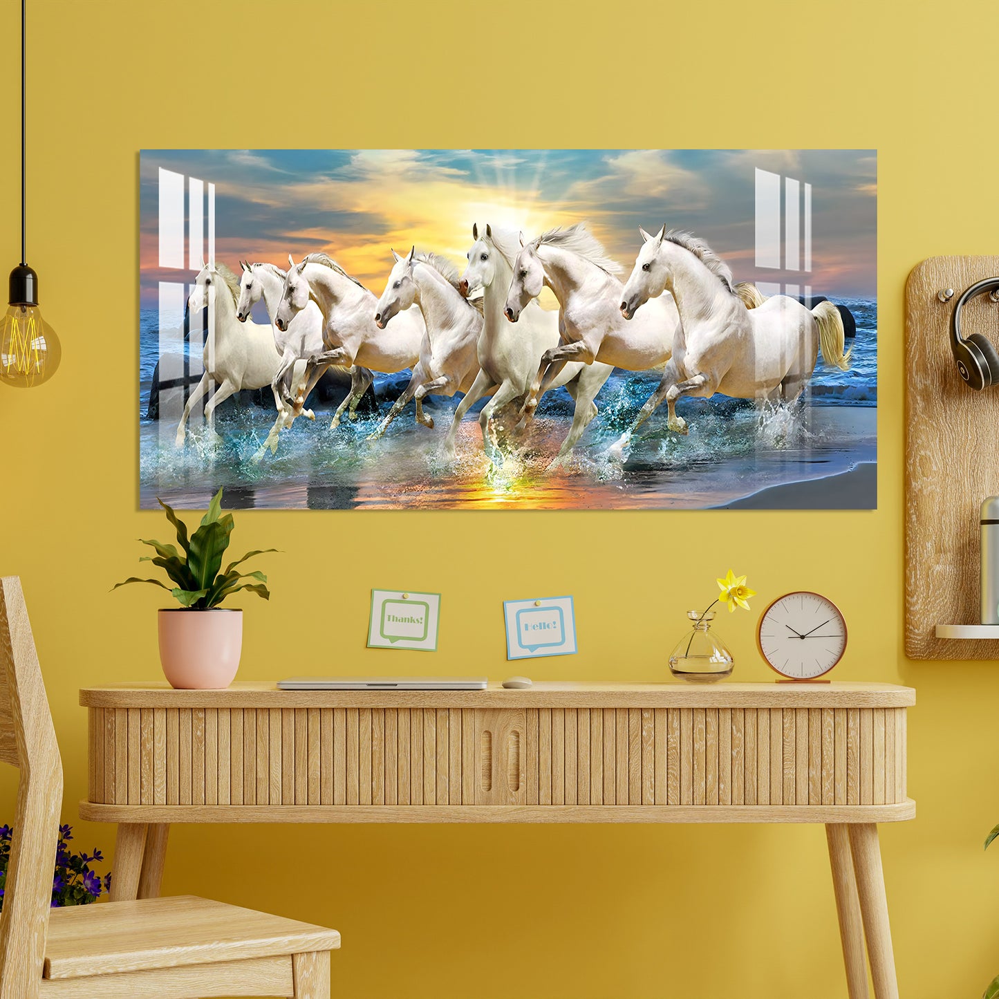 Horses of Good Luck Acrylic Wall Art