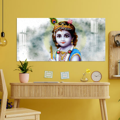 Bal Shree Krishna Acrylic Wall Art