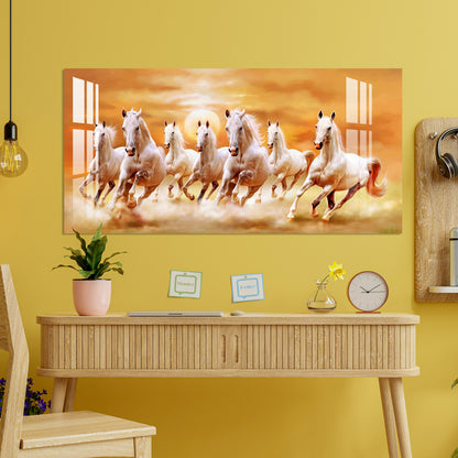 Vastu Horses Acrylic Wall Art