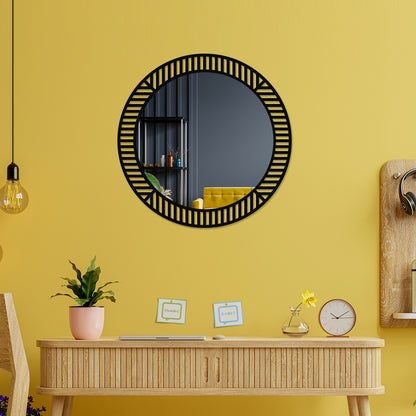 Simple Round Metal Wall Mirror