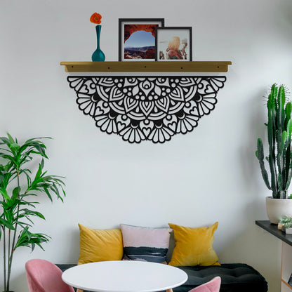 Abstract Rangoli Design Metal Wall Art