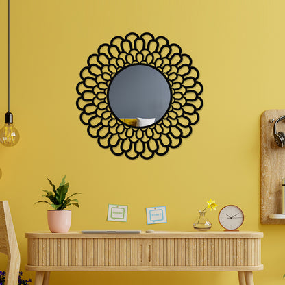 Elegant Round Metal Wall Mirror