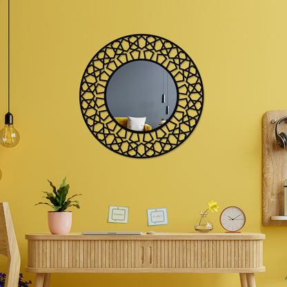 Decorative Round Shaped Metal wall Mirror