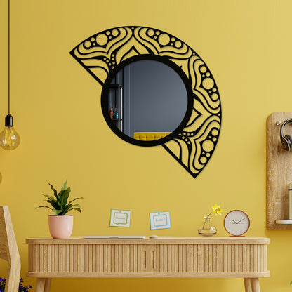 Unique Shaped Metal Wall Mirror