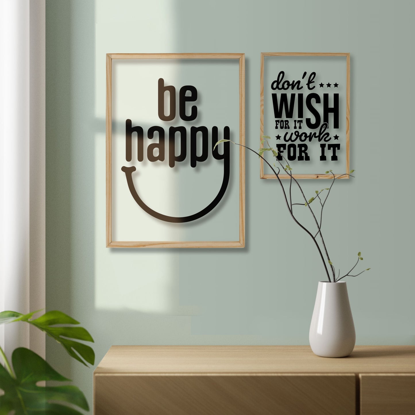 Be Happy Acrylic Frame