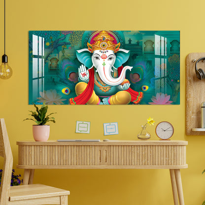 Swastika Ganesh Acrylic Wall Art