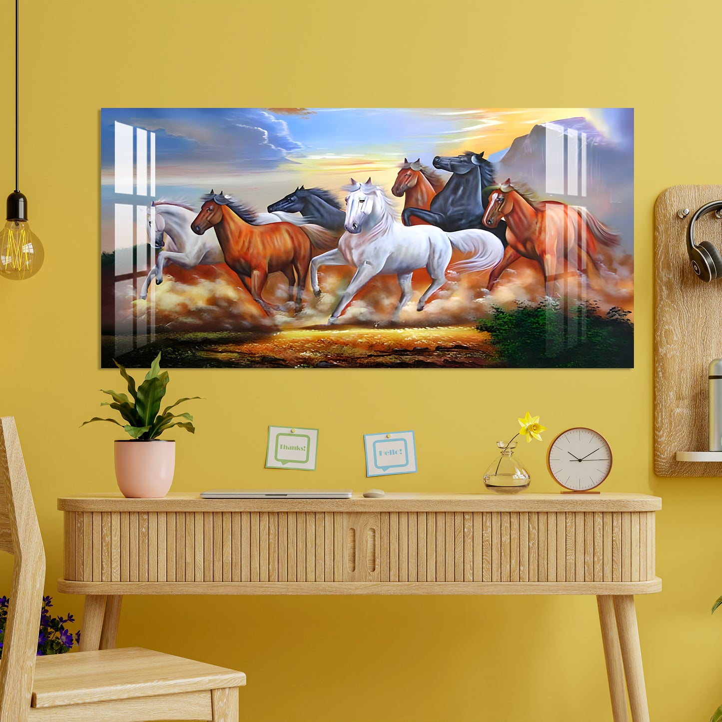 Winning Horses Acrylic Wall Art