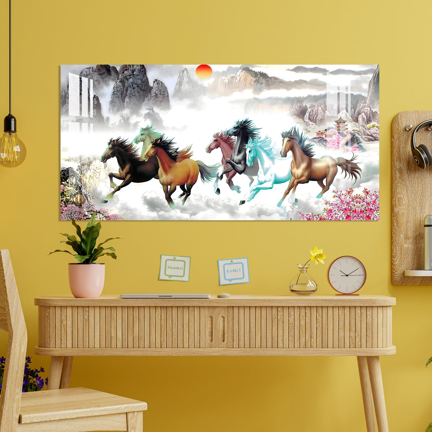 Horses of Paradise Acrylic Wall Art