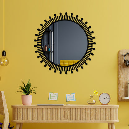 Embellished Metal Wall Mirror