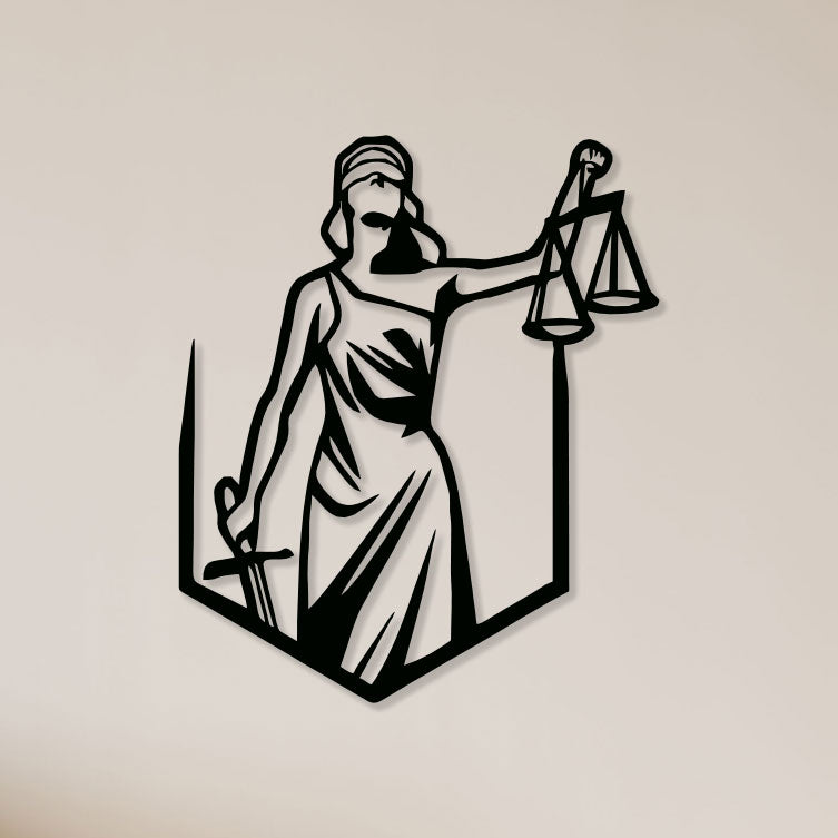 Justice Metal Wall Art