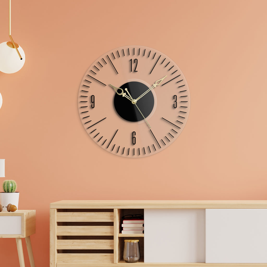 Acrylic Elegant Numeric Round Wall Clock