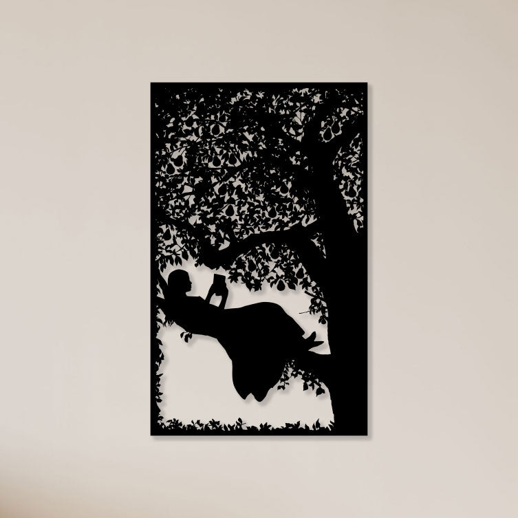 Romantic Girl Metal Wall Art