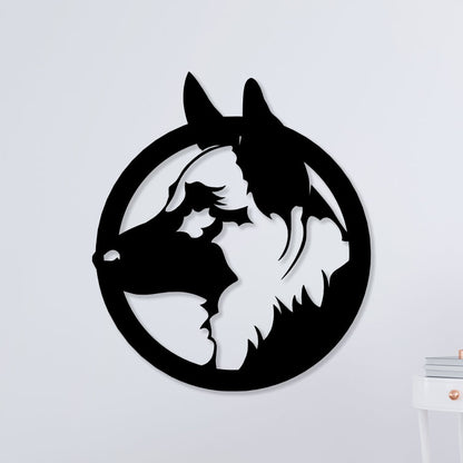 German Shepherd Metal  Wall Art