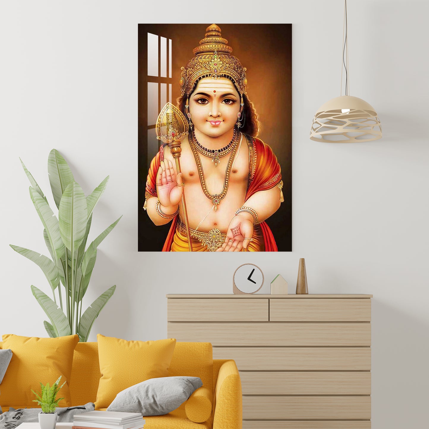 Lord Murugan Swamy Acrylic Wall Art