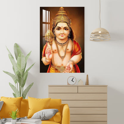 Lord Murugan Swamy Acrylic Wall Art