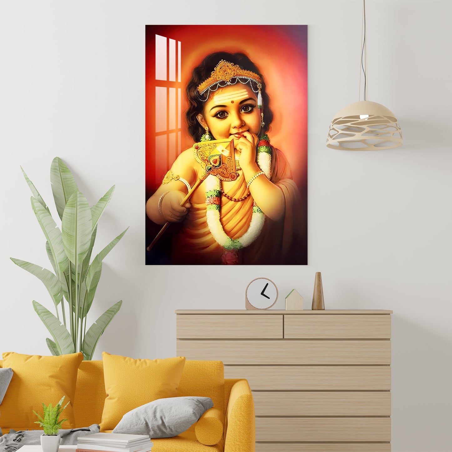 Baby Murugan Acrylic Wall Art - 23.5X16 inches / 8MM (Premium)