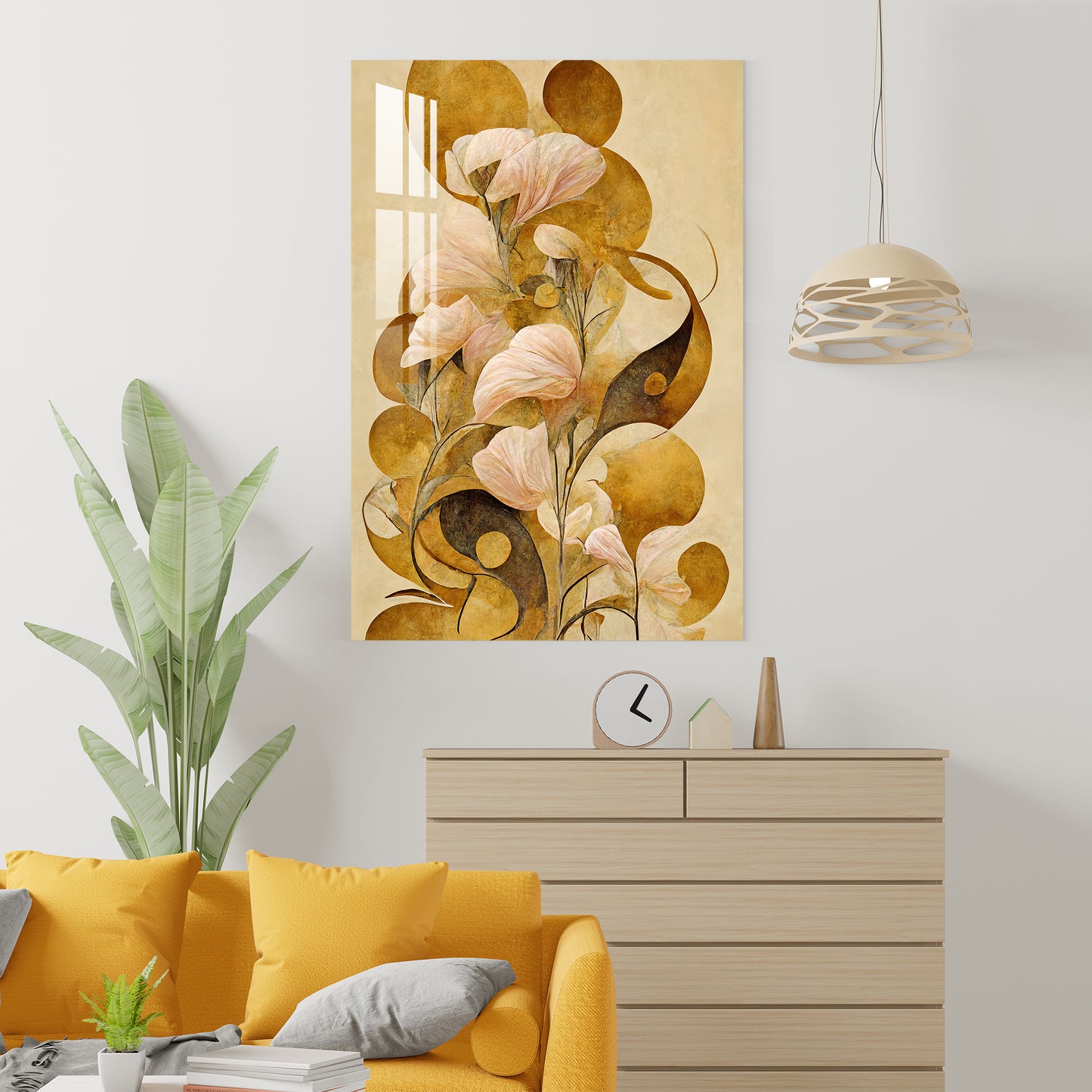 Floral Melody Acrylic Wall Art