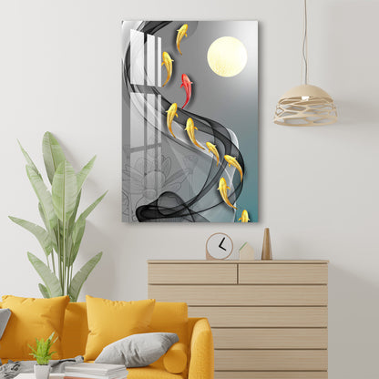 Fishes in The Lake Acrylic Wall Art