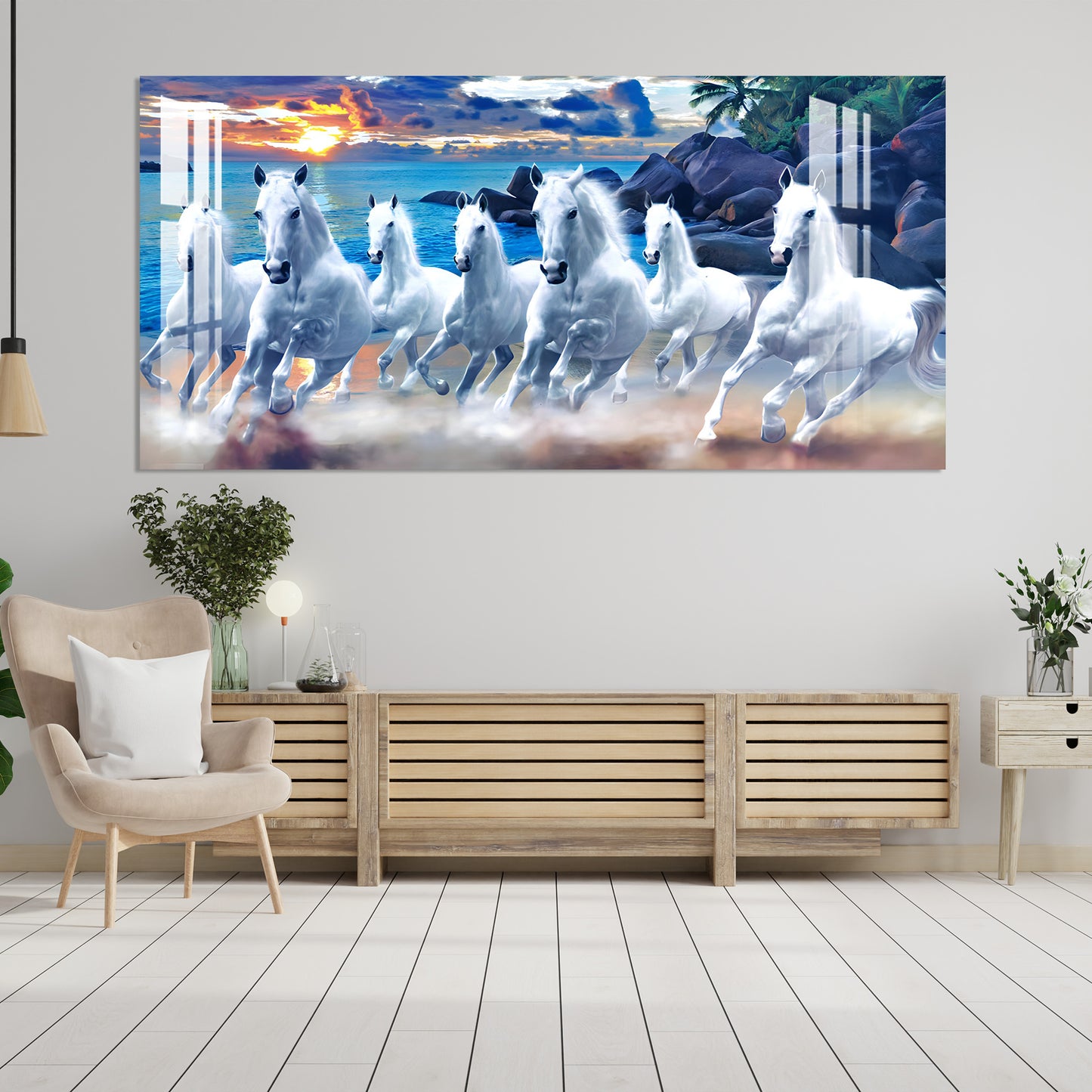 Horses of Prosperity Acrylic Wall Art