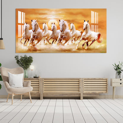 Vastu Horses Acrylic Wall Art