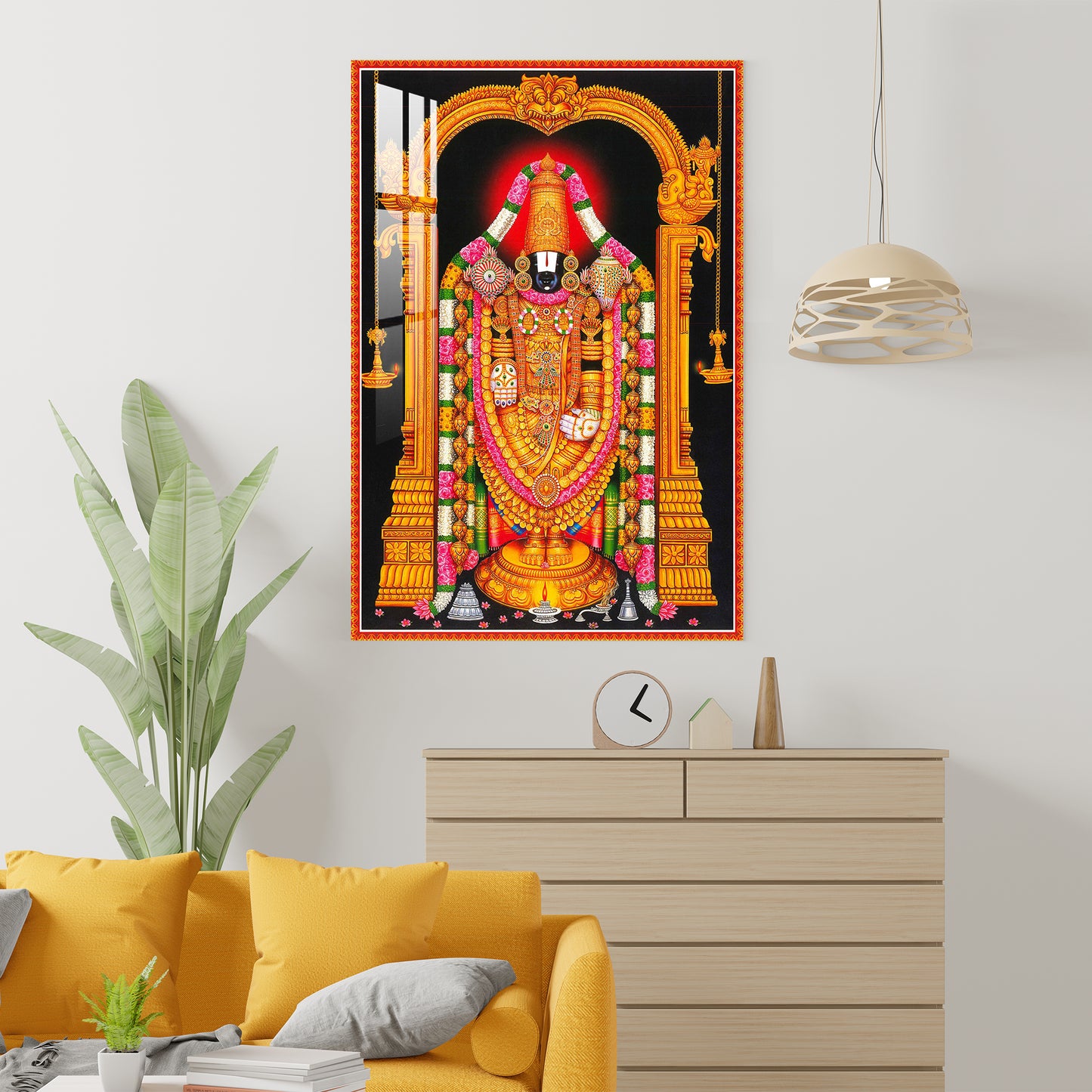 Lord Tirupati Balaji Acrylic Wall Art