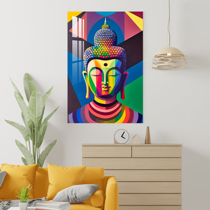 Colourful Buddha Acrylic Wall Art