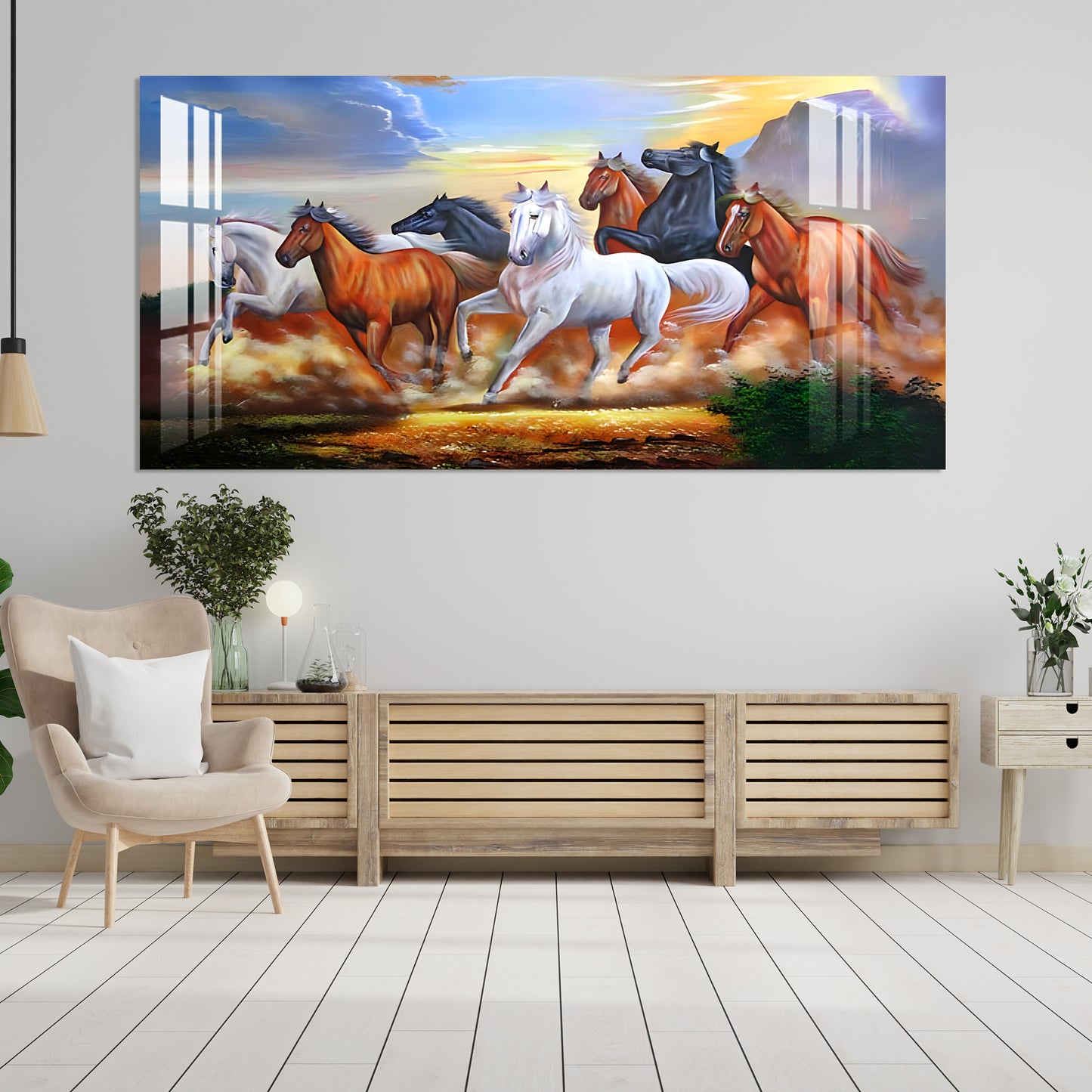 Winning Horses Acrylic Wall Art