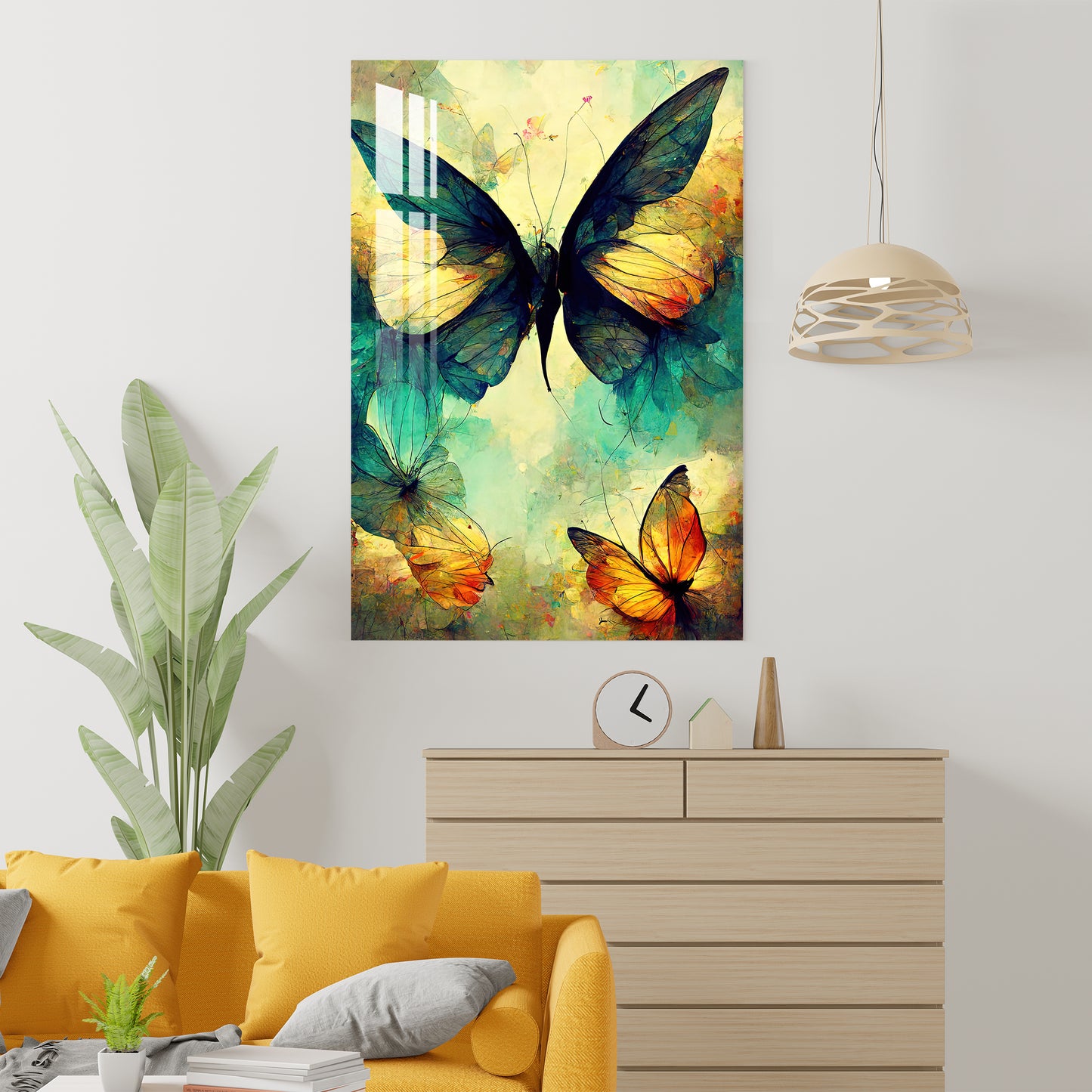 Shining Butterfly Acrylic Wall Art