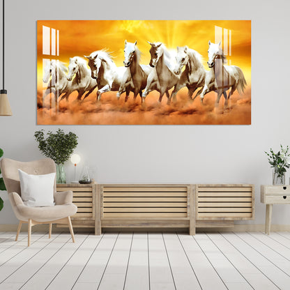 Horses of Wealth Acrylic Wall Art