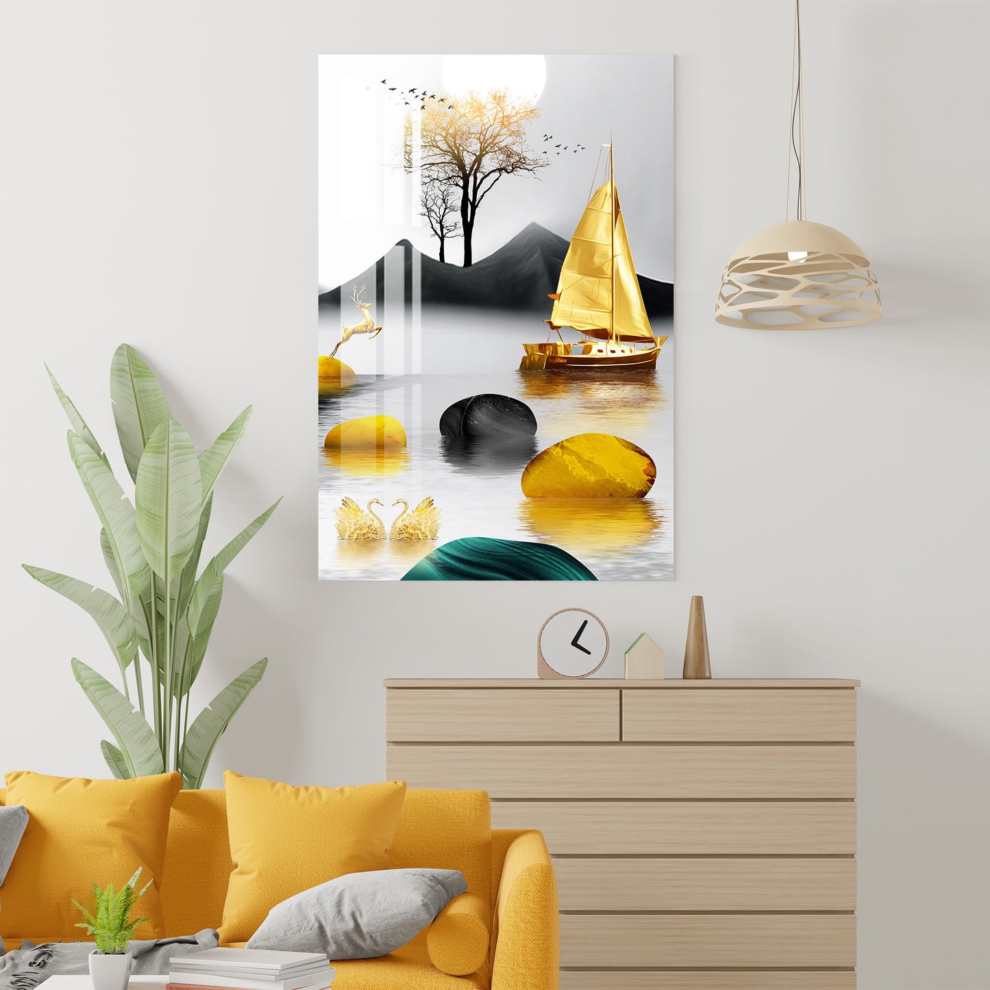 Golden Morning Acrylic Wall Art