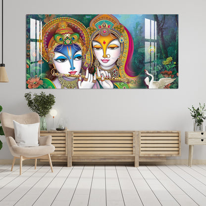 Designer Beautiful Radha Krishna Acrylic Wall Art