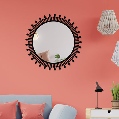 Embellished Metal Wall Mirror