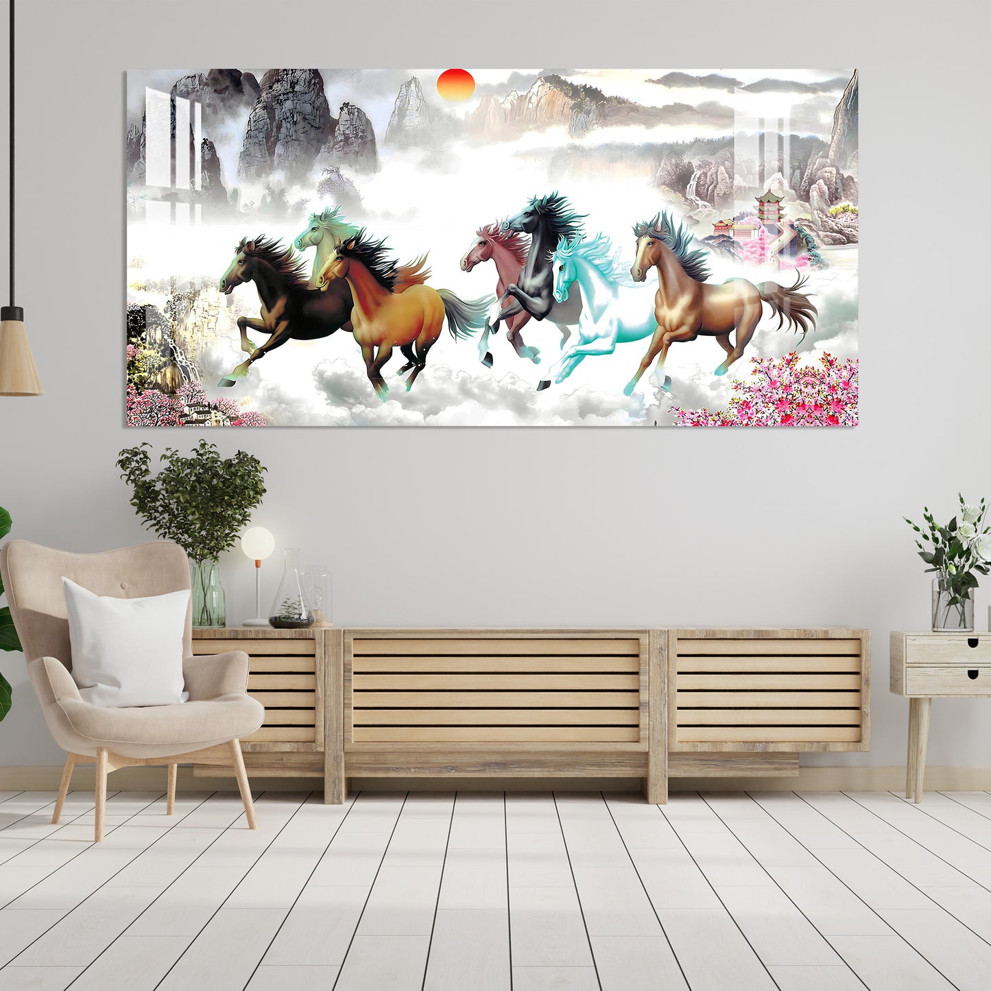 Horses of Paradise Acrylic Wall Art