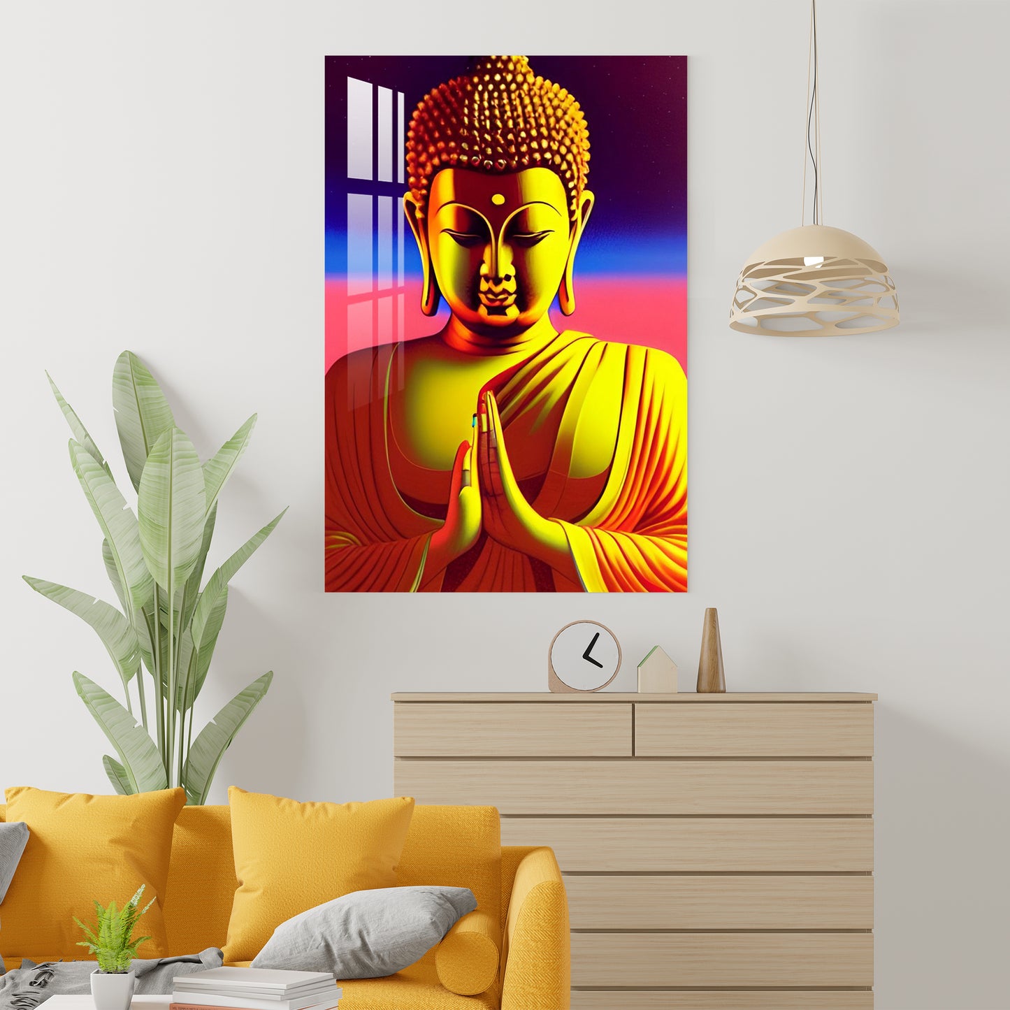 Enlightening Lord Buddha Acrylic Wall Art