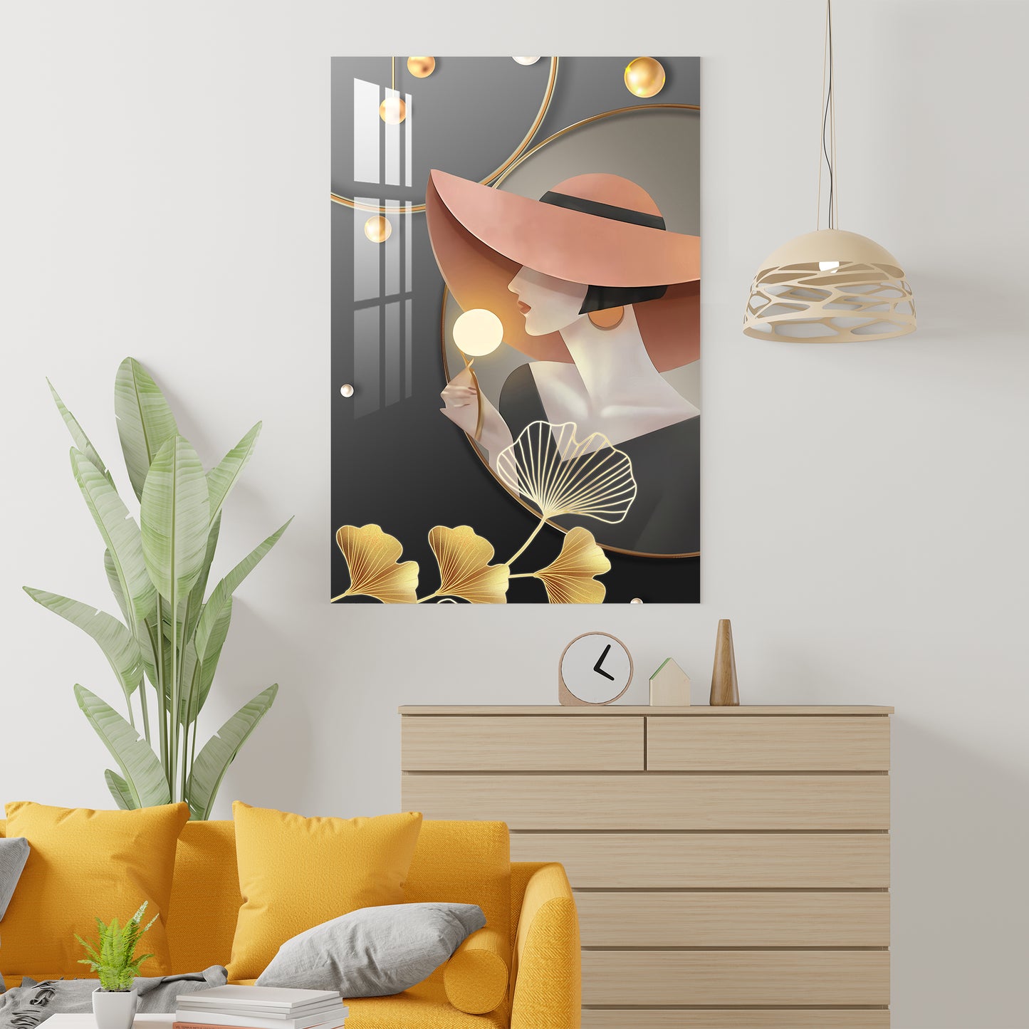 Elegant Lady Acrylic Wall Art