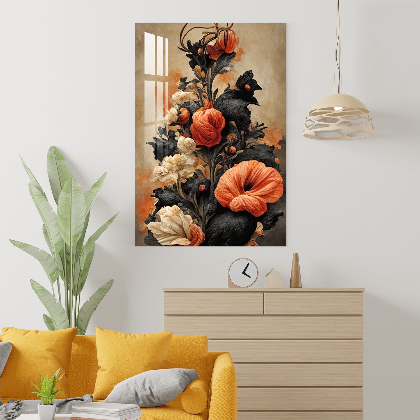 Splendid Flowers Acrylic Wall Art